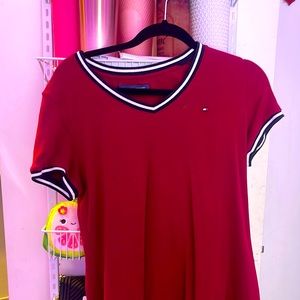 Tommy Hilfiger drees long short sleeve moron color